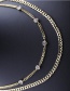 Fashion 50cm Necklace Micro-inlaid Zircon Pig Nose Necklace Bracelet