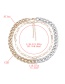 Fashion Two-piece Suit Double Chain Alloy Ccb Necklace
