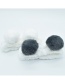Fashion Coffee + Dark Gray Panda Hair Ball Headband