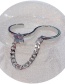 Fashion Silver Zircon Chain Ring