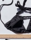 Fashion Black Sub-system Rope Swimsuit