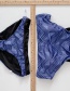 Fashion Blue Split Print Swimsuit