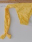 Fashion Yellow Sub-system Rope Swimsuit