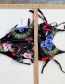 Fashion Color One-piece Printed Tether Swimsuit