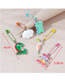 Fashion Color Mixing Frosted Spray Paint Resin Animal Brooch Set For Children