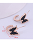 Fashion Butterfly Titanium Steel Butterfly Earrings