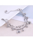 Fashion Zou Ju Zou Chrysanthemum Double Bracelet With Stainless Steel Beads