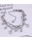 Fashion Five-pointed Star Stainless Steel Bead Five-pointed Star Double-layer Bracelet