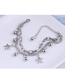 Fashion Five-pointed Star Stainless Steel Bead Five-pointed Star Double-layer Bracelet