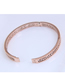 Fashion Rose Gold Titanium Steel Openwork Geometric Open Bracelet