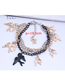 Fashion Color Mixing Metal Swallow Alloy Multilayer Bracelet