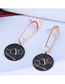 Fashion Gold Color Titanium Steel Pin Round Candy Earrings