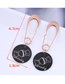 Fashion Gold Color Titanium Steel Pin Round Candy Earrings