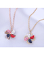 Fashion Gold Color Diamond And Hit Color Windmill Titanium Steel Necklace (rotatable)