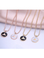 Fashion Gold Color Fish Tail Titanium Shell Round Necklace