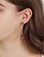 Fashion Red Bow Bell Stud Earrings