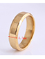 Fashion Black Stainless Steel Smooth Ring