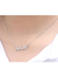Fashion Silver White Gold-plated Copper Sheep Snowflake Necklace