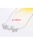 Fashion Silver White Gold-plated Copper Sheep Snowflake Necklace