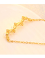 Fashion Golden Pearl Zircon Necklace