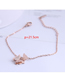 Fashion Butterfly Butterfly Titanium Steel Anklet