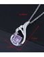 Fashion Purple Angel Wings Wing Necklace