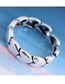 Fashion Silver Metal Heart To Heart Open Ring