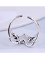 Fashion Silver Hollow Love Heart Opening Ring