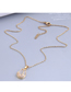 Fashion Gold Color Geometric Tulip Pendant Necklace