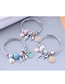 Fashion Blue Metal Peach Heart Angel Seabedo Element Bracelet