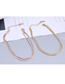 Fashion Golden Titanium Steel Flat Snake Chain Double-layer Bracelet
