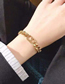 Fashion Golden Metal Letter Chain Bracelet