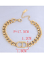 Fashion Golden Metal Letter Chain Bracelet
