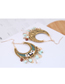 Fashion Golden Metal Drop-shaped Tassel Earrings