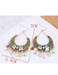 Fashion Golden Metal Drop-shaped Tassel Earrings