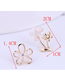 Fashion Golden Alloy Flower Asymmetrical Stud Earrings