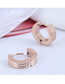 Fashion Gold Color Titanium Steel Wide Ear Ring
