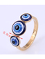 Fashion Gold Color Stainless Steel Three Eyes Ring