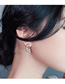 Fashion Gold Color Flash Diamond Fruit Stud Earrings