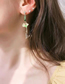 Fashion Gold Alloy Ginkgo Leaf Asymmetrical Earrings