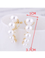 Fashion Gold Large And Small Pearl Earrings
