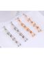 Fashion Gold Metal U-shaped Chain Earrings