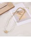 Fashion Gold Metal Inlaid Zirconium Purse And Pearl Necklace