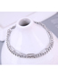 Fashion Silver Color Titanium Steel Chain Bracelet