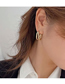 Fashion Gold Color Titanium Steel Geometric Ear Ring