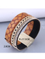 Fashion 2# Leopard Print Leather Magnetic Bracelet