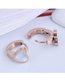 Fashion 4# Titanium Steel Love Ear Ring