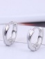 Fashion Silver Color Metal Geometric Earrings