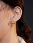 Fashion Gold Color Metal Round Ear Studs