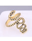 Fashion Gold Color Alloy Geometric Snake Ring